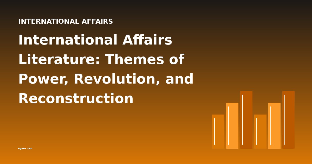 International Affairs Literature: Themes of Power, Revolution, and Reconstruction