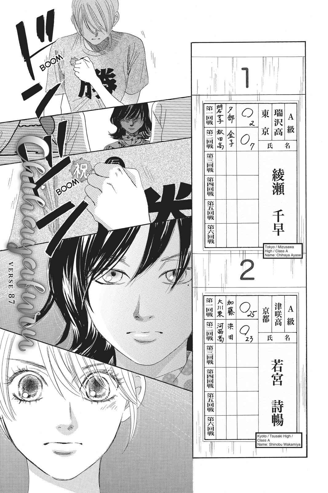 Chihayafuru Chapter 87 Page 1